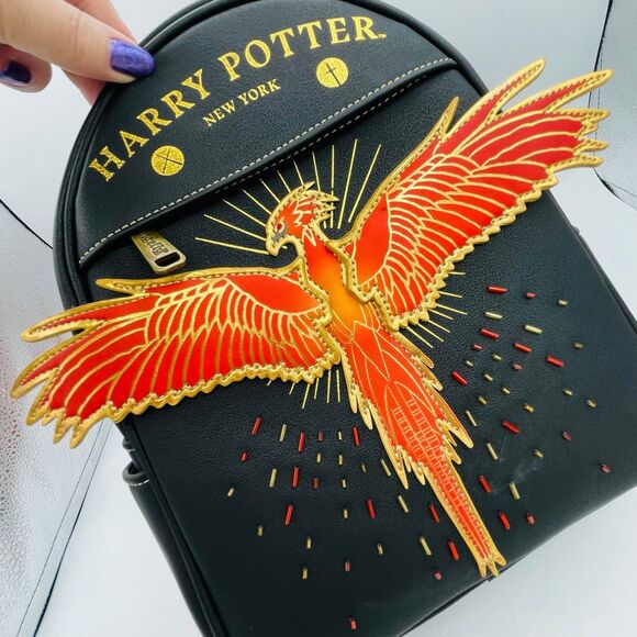 Loungefly Harry Potter Fawkes Phoenix NYC Flagship Store Exclusive Backpack NWT main image 7